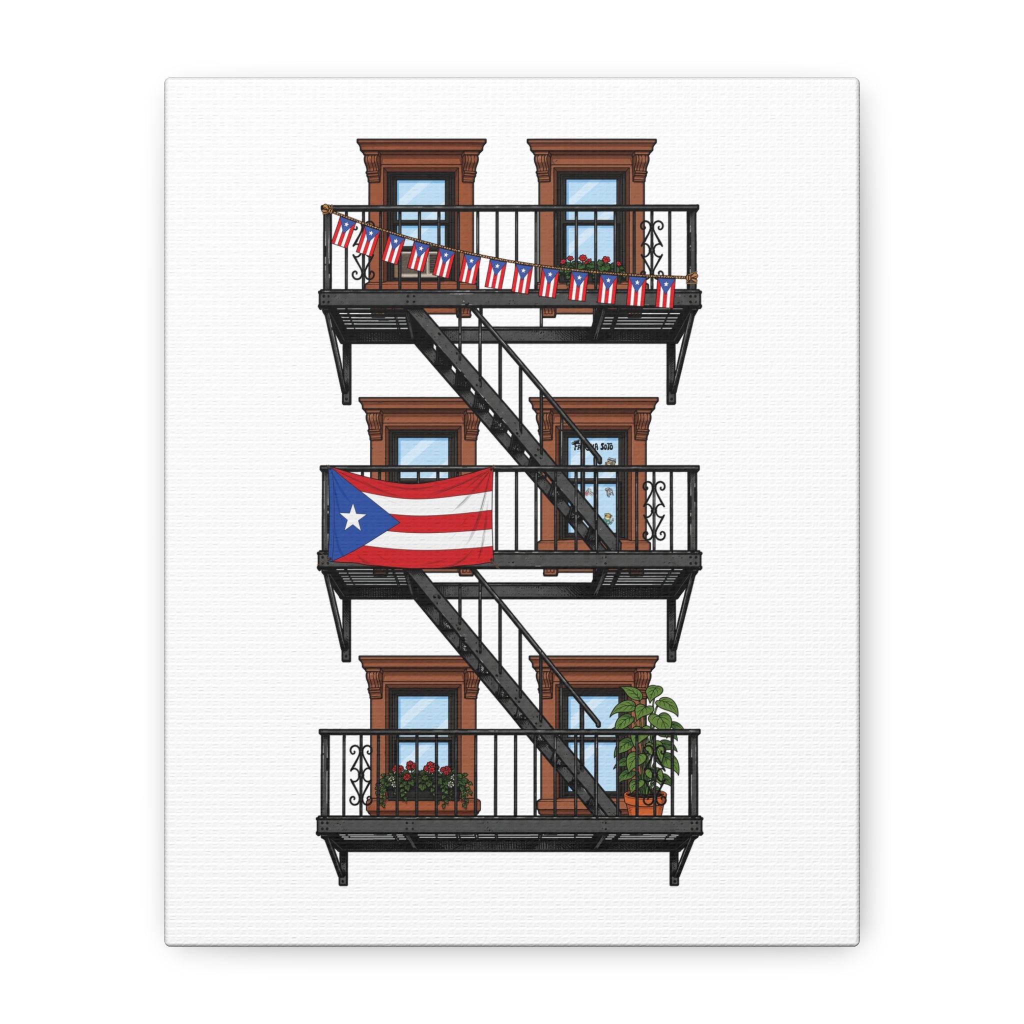 The Fire Escape | Canvas